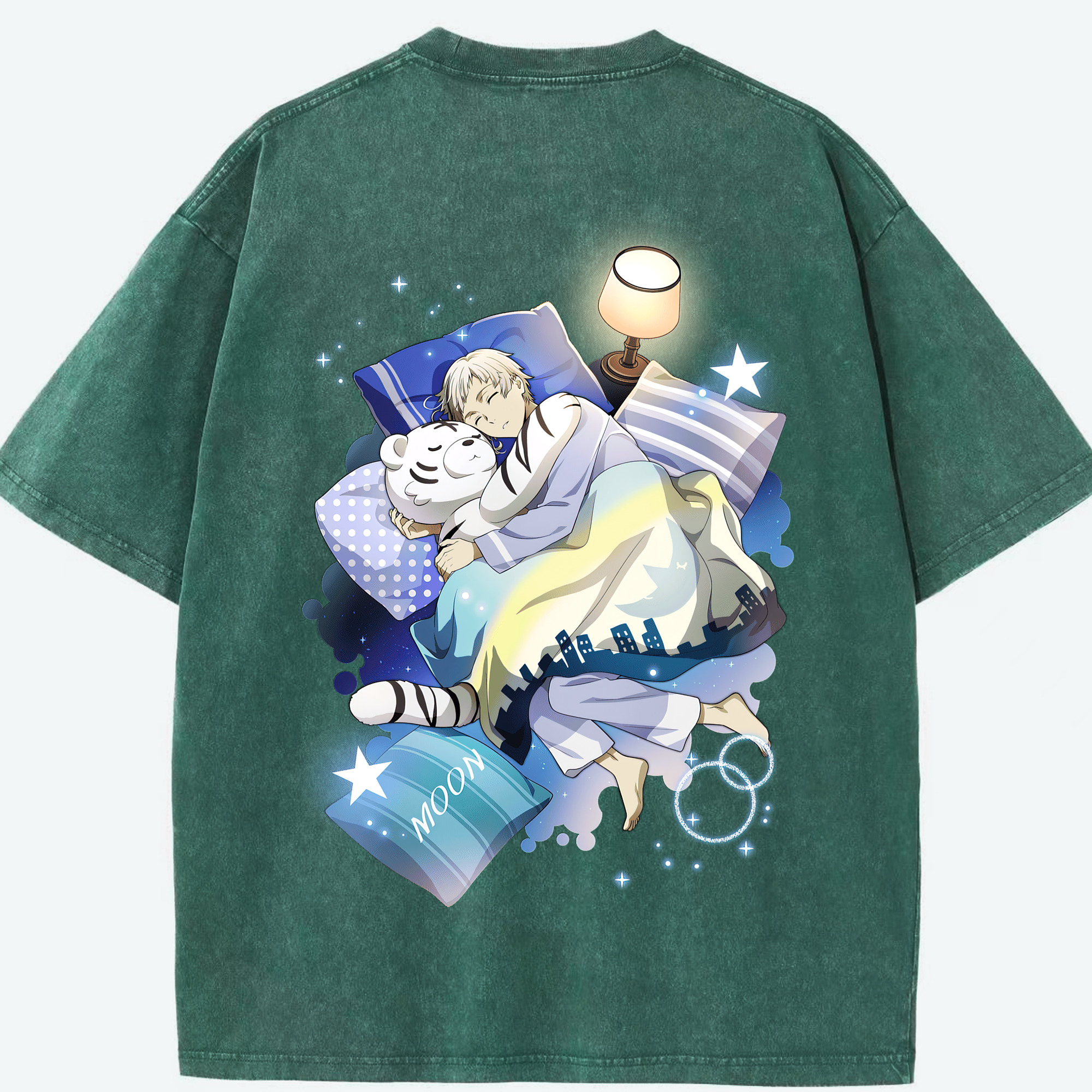 （画像用） 文豪ストレイドッグス Bungo Stray Dogs 綿100% ヴィンテージ風 半袖Tシャツ（背面プリント）
